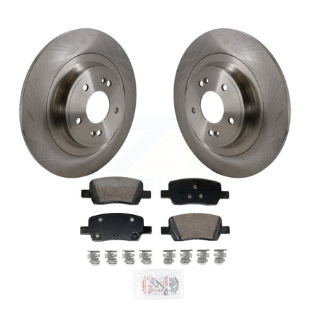 Rear Disc Brake Rotors And Ceramic Pads Kit For 2022-2023 Kia Carnival Hyundai Santa Cruz K8A-107908