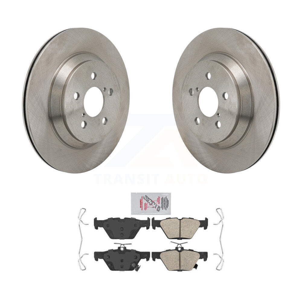 Rear Brake Rotor & Ceramic Pad Kit For 21-23 Subaru Crosstrek With Electric Parking K8A-107912