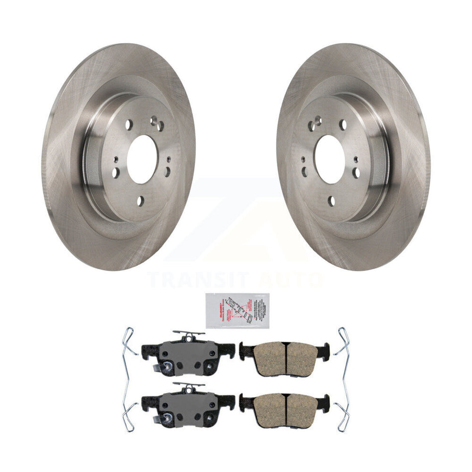 Rear Disc Brake Rotors And Ceramic Pads Kit For 2021-2023 Acura TLX K8A-107914