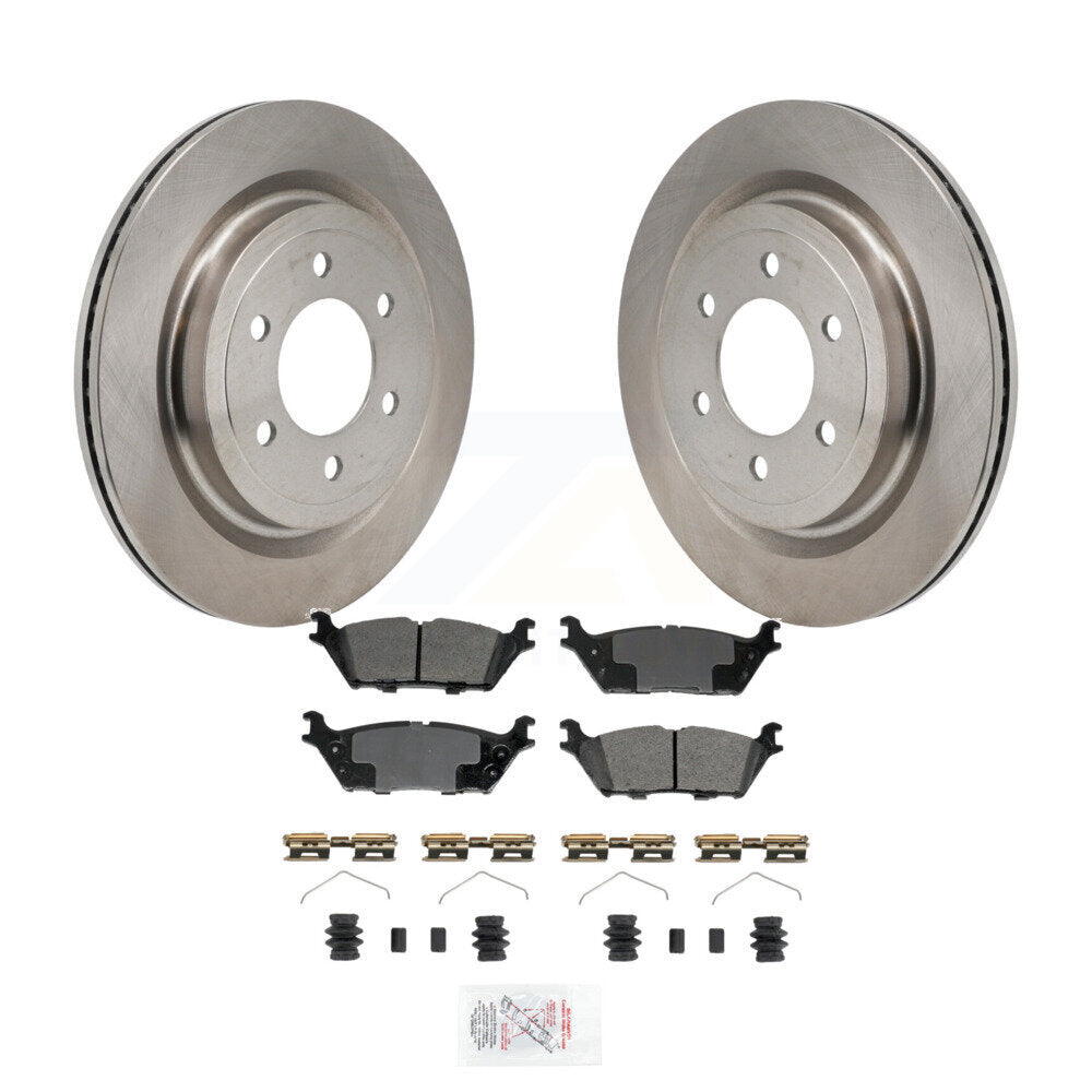 Rear Disc Brake Rotors And Semi-Metallic Pads Kit For Ford F-150 Lightning K8A-107918