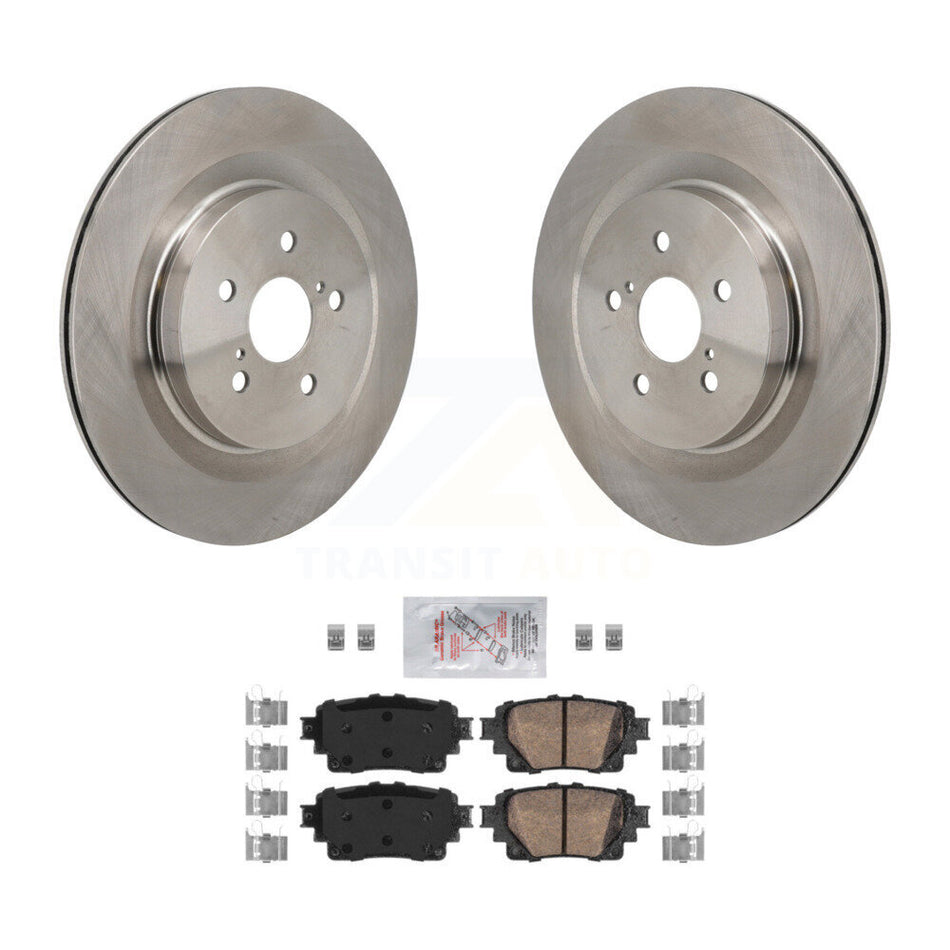 Rear Disc Brake Rotors And Ceramic Pads Kit For 2020-2023 Toyota Highlander K8A-107929