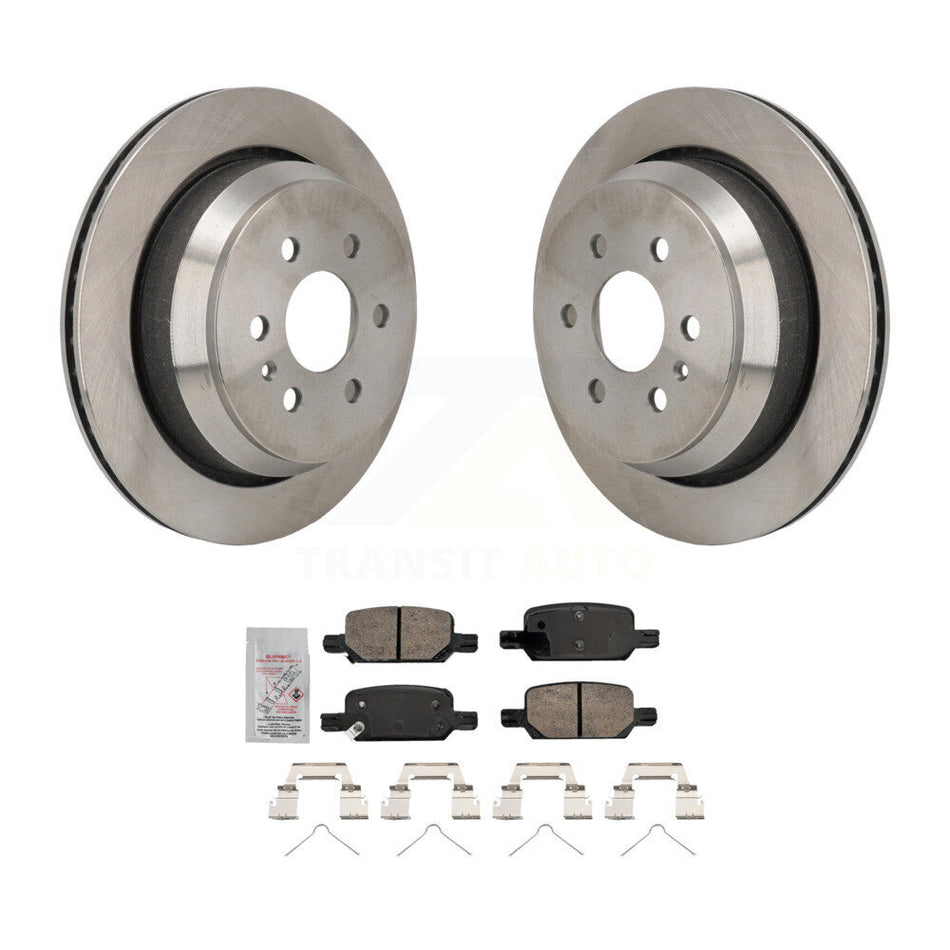 Rear Disc Brake Rotors And Ceramic Pads Kit For 2021-2022 Chevrolet Colorado GMC Canyon K8A-107930