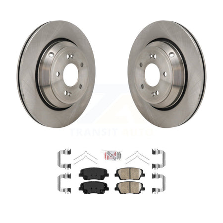 Rear Disc Brake Rotors And Ceramic Pads Kit For Genesis G70 Kia Stinger G80 K8A-107931