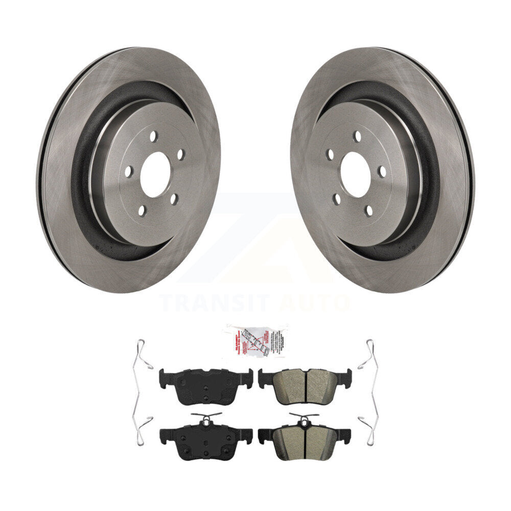 Rear Disc Brake Rotors And Semi-Metallic Pads Kit For Ford Edge Lincoln Nautilus K8A-107939