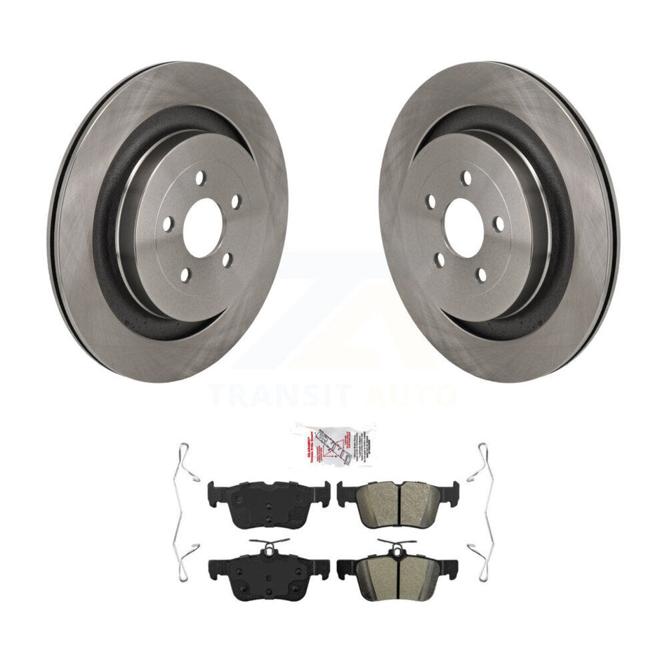 Rear Disc Brake Rotors And Semi-Metallic Pads Kit For Ford Edge Lincoln Nautilus K8A-107939