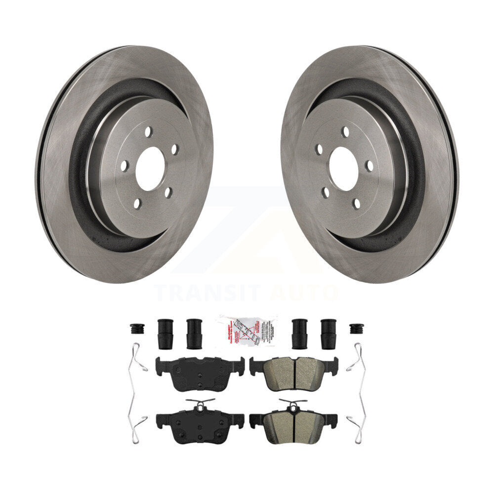 Rear Disc Brake Rotors And Semi-Metallic Pads Kit For Ford Edge Lincoln Nautilus K8A-107940