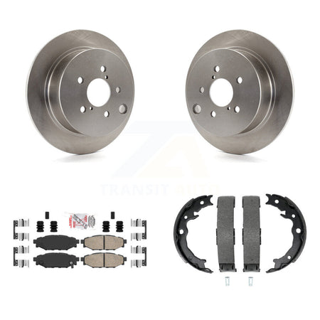 Rear Disc Rotors Ceramic Pads Parking Shoes Kit For Subaru Crosstrek Impreza Forester XV K8A-108010