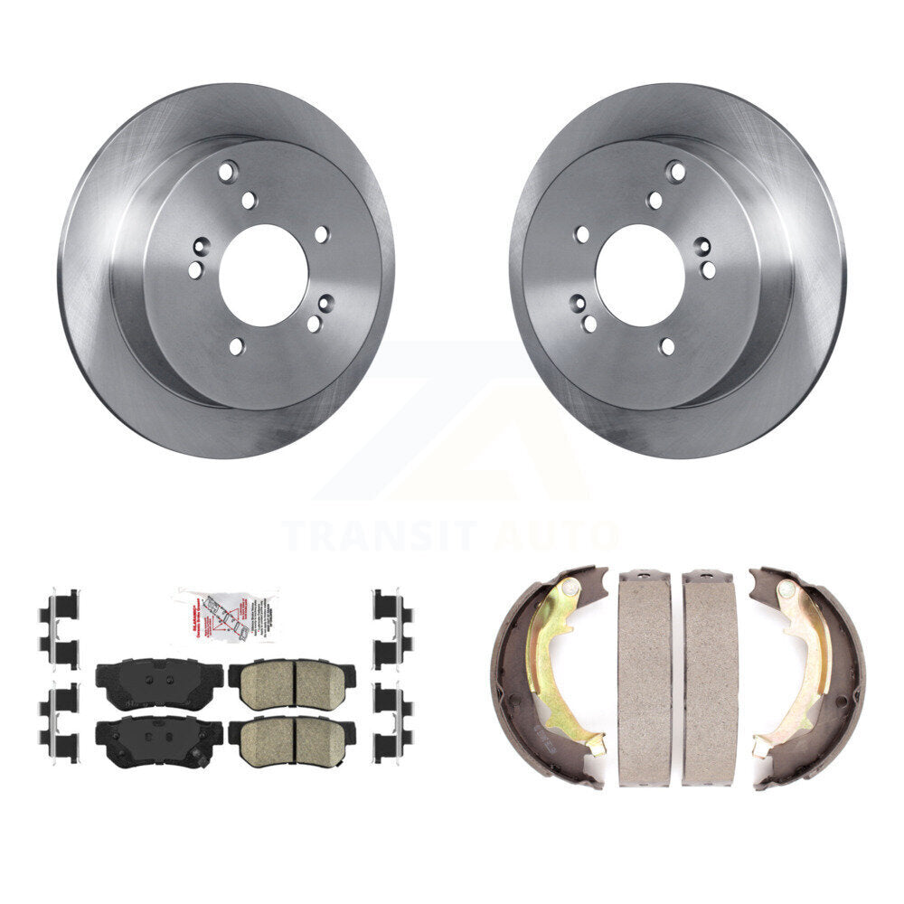 Rear Disc Rotors Ceramic Pads Parking Shoes Kit For Hyundai Tucson Kia Sportage Santa Fe K8A-108183