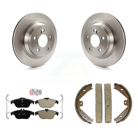Rear Disc Rotors Semi-Metallic Pads And Parking Shoes Kit For Mercedes-Benz GLK350 GLK250 K8A-108562