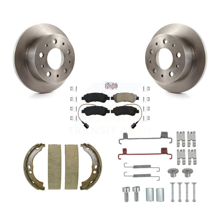 Rear Disc Rotors Semi-Metallic Pads Parking Shoes And Hardware Kit For Ram ProMaster 2500 K8A-109132