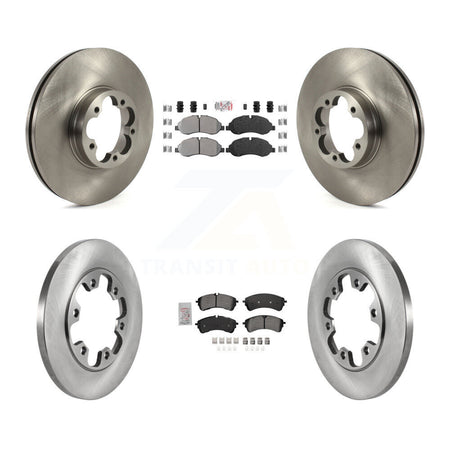 Front Rear Semi-Metallic Pads And Disc Brake Rotors Kit For 2023 Ford Transit-350 HD RWD K8A-109251