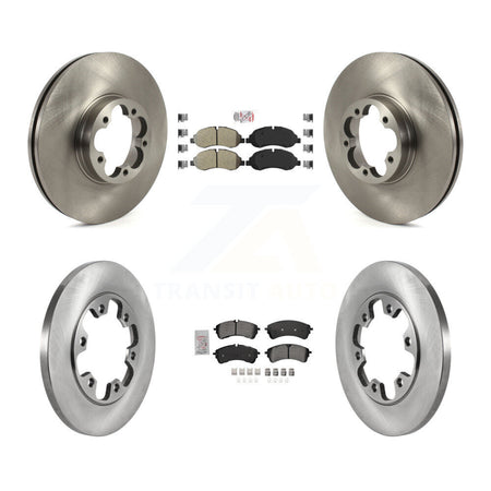 Front Rear Semi-Metallic Pads And Disc Brake Rotors Kit For 2023 Ford Transit-350 HD RWD K8A-109253