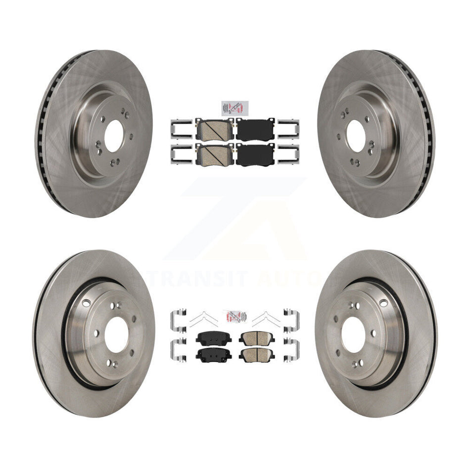 Front Rear Ceramic Pads And Disc Brake Rotors Kit For 2018-2020 Genesis G80 3.3L K8A-109260