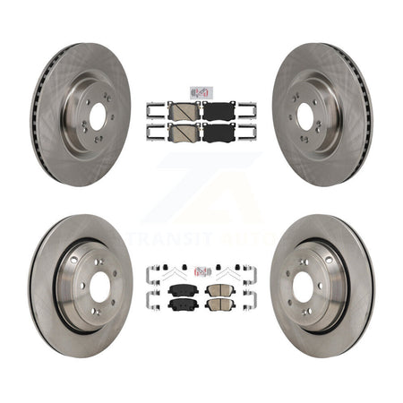 Front Rear Ceramic Pads And Disc Brake Rotors Kit For 2018-2020 Genesis G80 3.3L K8A-109261