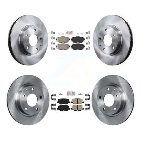 Front Rear Ceramic Pads And Disc Brake Rotors Kit For Mazda 3 Sport K8A-109262
