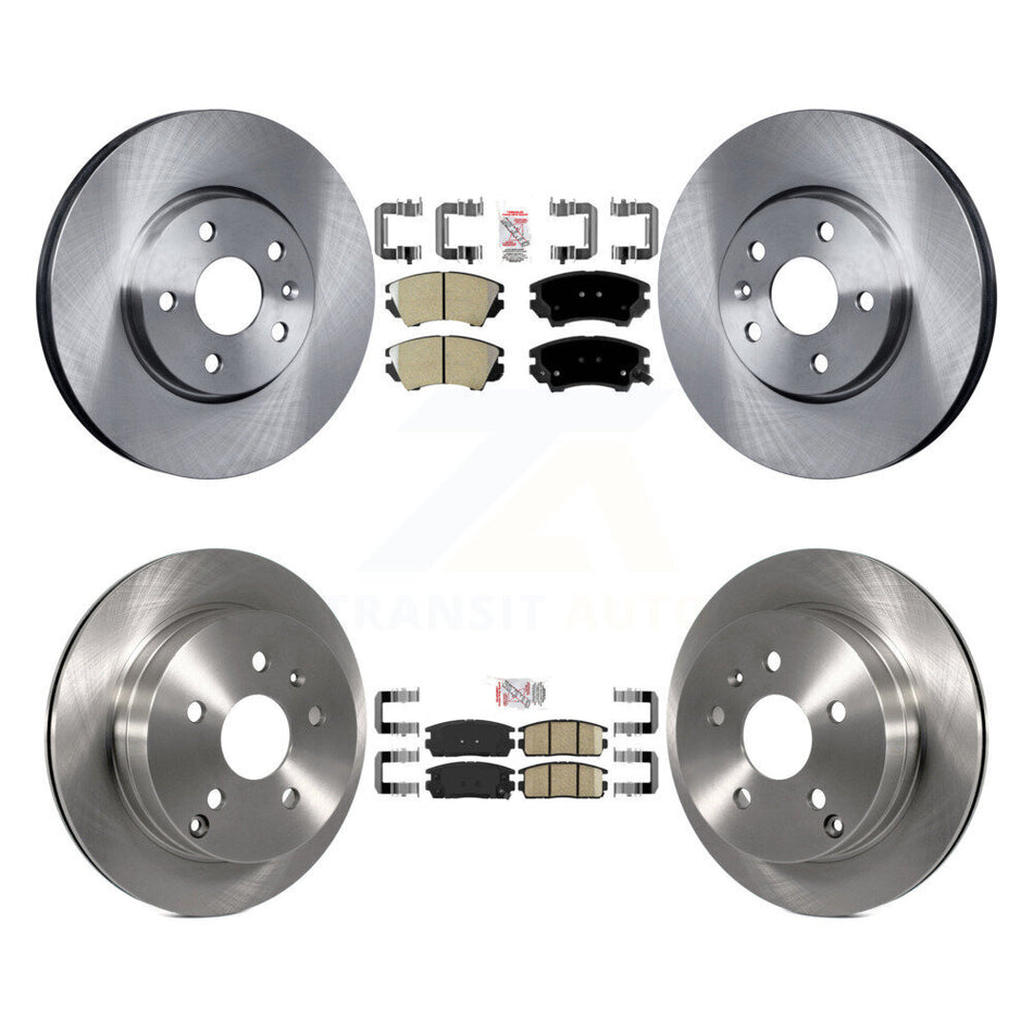 Front Semi-Metallic Rear Ceramic Pads And Disc Brake Rotors Kit For GMC Terrain K8A-109270