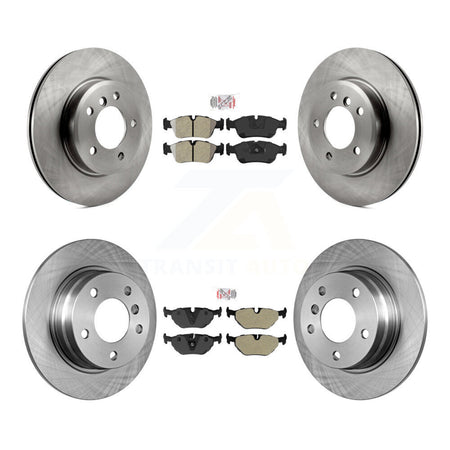 Front Rear Semi-Metallic Pad Brake Rotors Kit For BMW 328i With 280mm Diameter Rotor K8A-109274