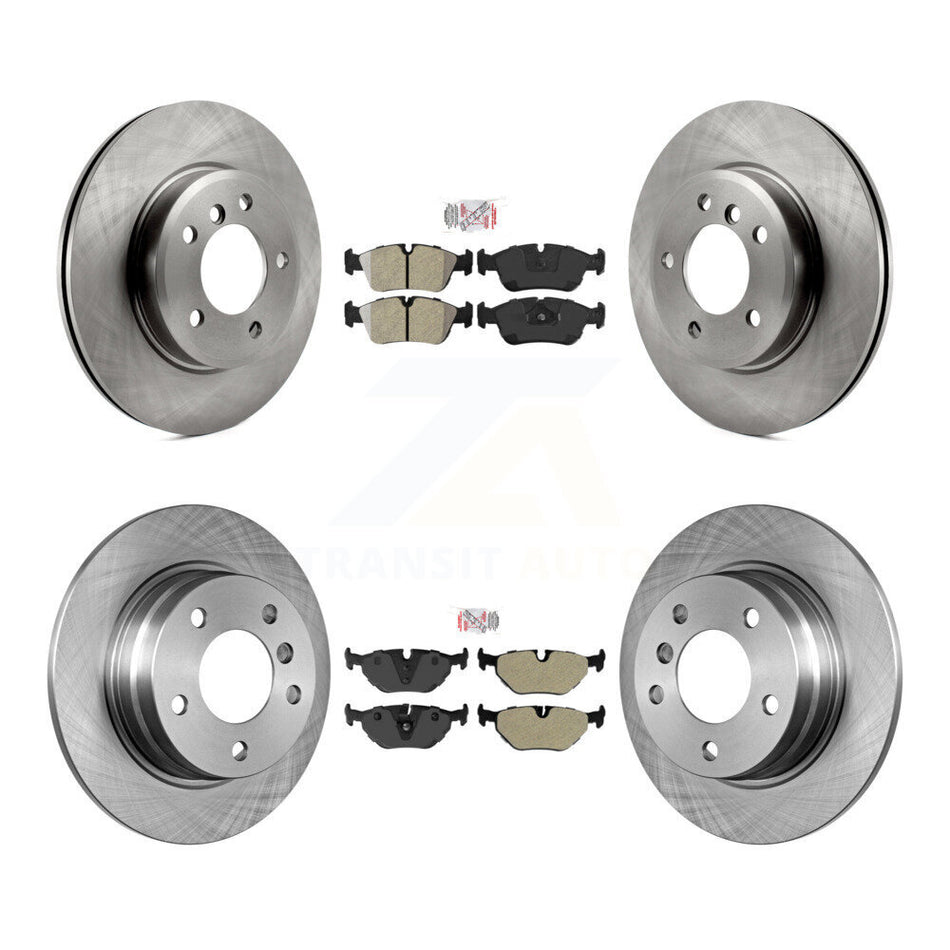 Front Rear Semi-Metallic Pad Brake Rotors Kit For BMW 328i With 280mm Diameter Rotor K8A-109274