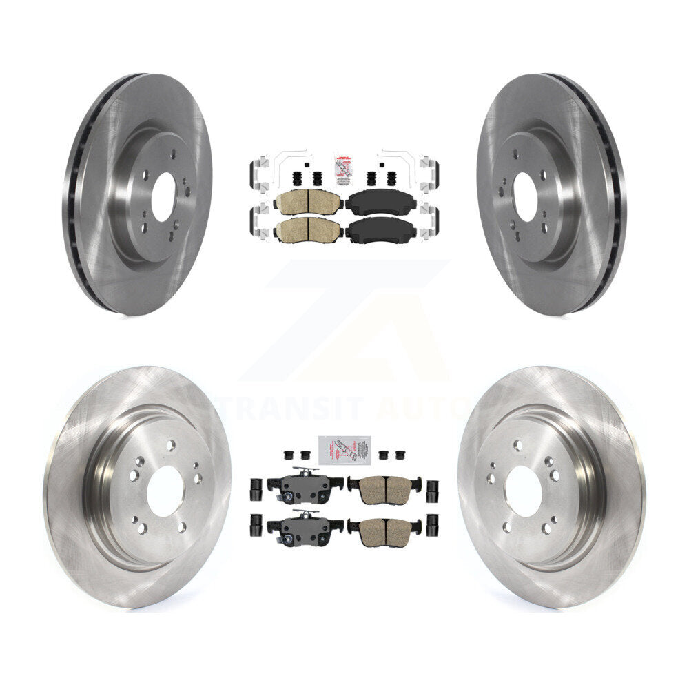 Front Rear Ceramic Pads And Disc Brake Rotors Kit For 2022-2024 Acura RDX K8A-109275