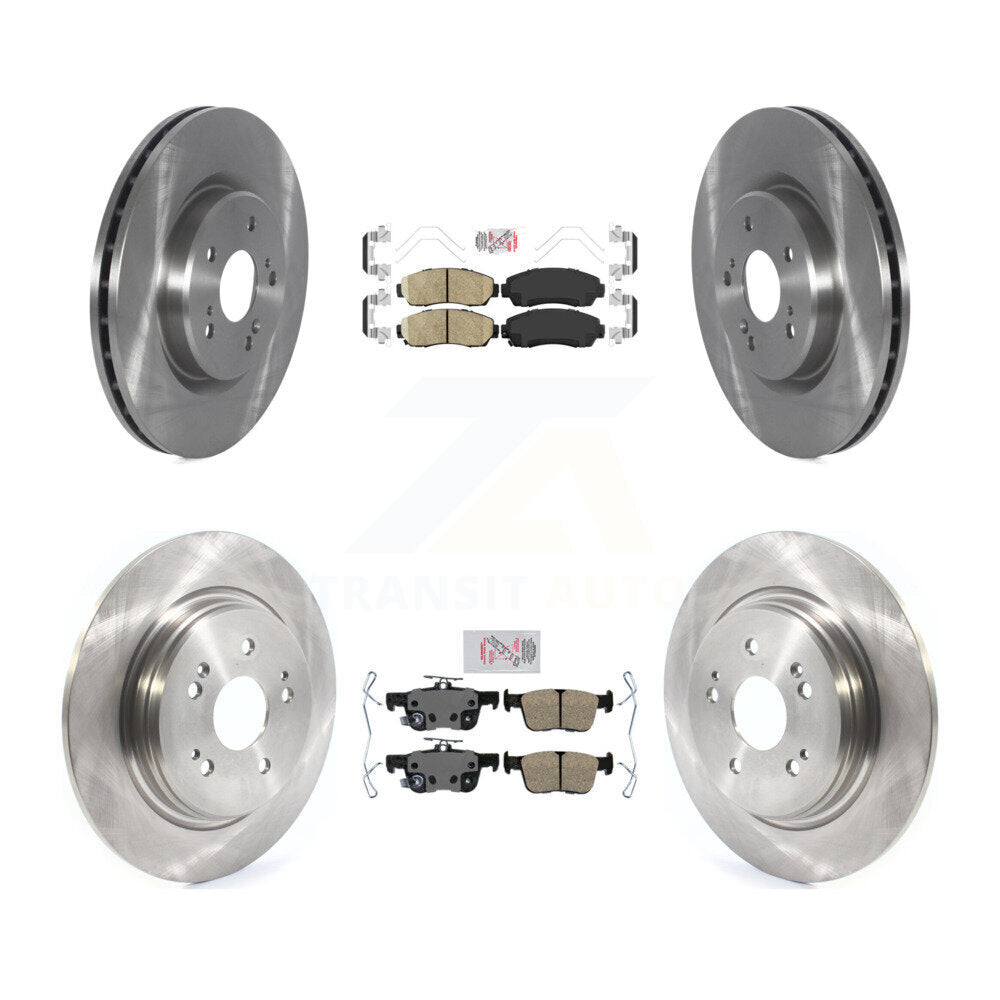 Front Rear Ceramic Pads And Disc Brake Rotors Kit For 2022-2024 Acura RDX K8A-109278