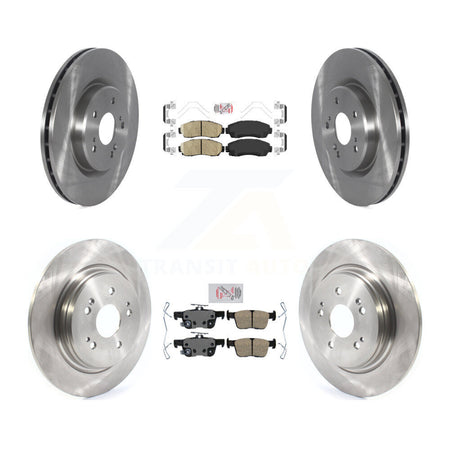 Front Rear Ceramic Pads And Disc Brake Rotors Kit For 2022-2024 Acura RDX K8A-109278