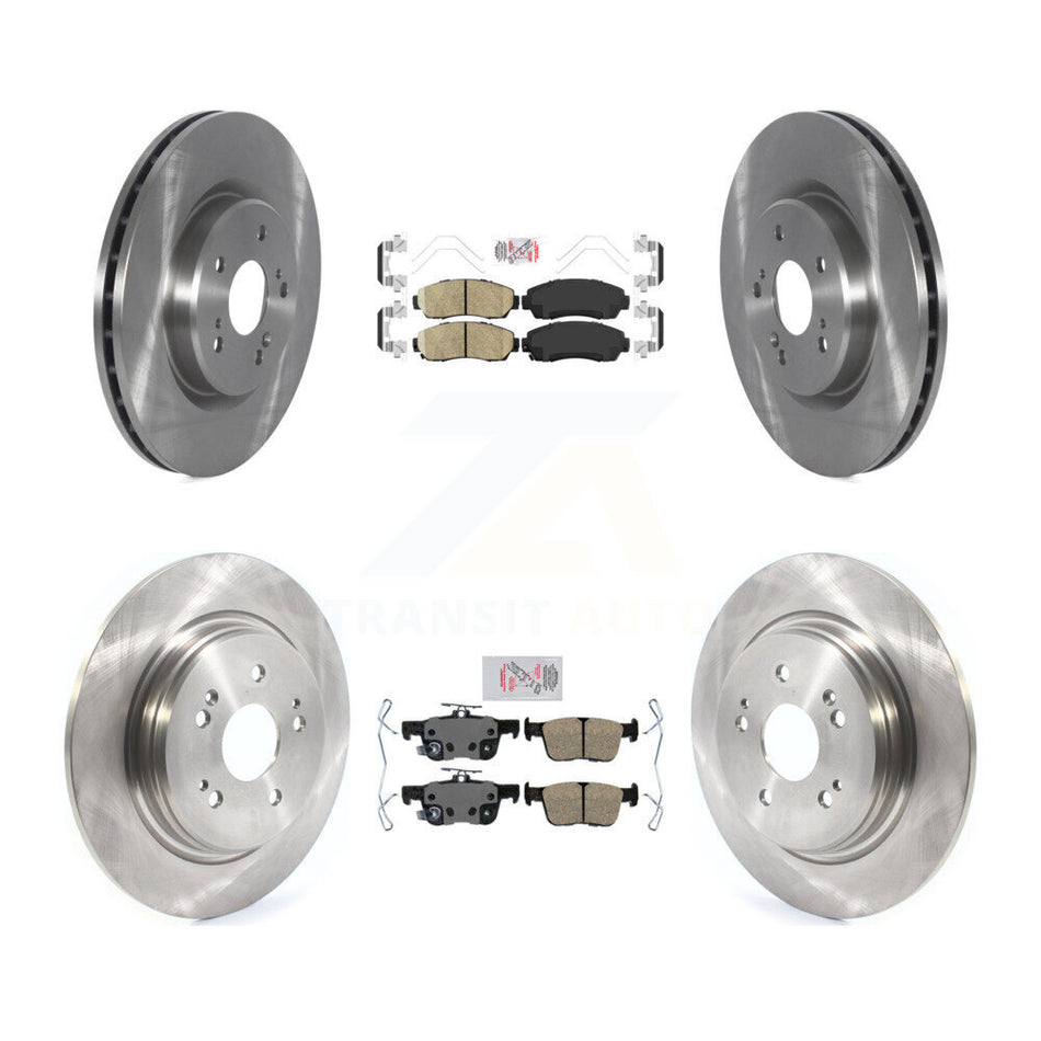 Front Rear Ceramic Pads And Disc Brake Rotors Kit For 2022-2024 Acura RDX K8A-109278