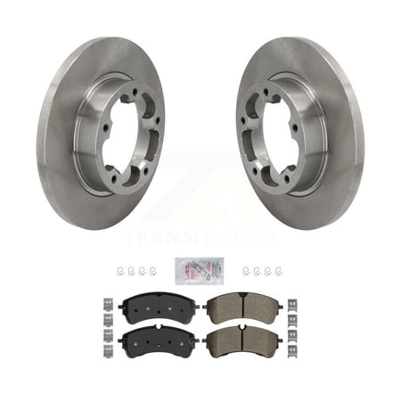 Rear Brake Rotor Semi-Metallic Pad Kit For 22-23 Ford E-Transit Without Heavy Duty Brakes K8A-109290