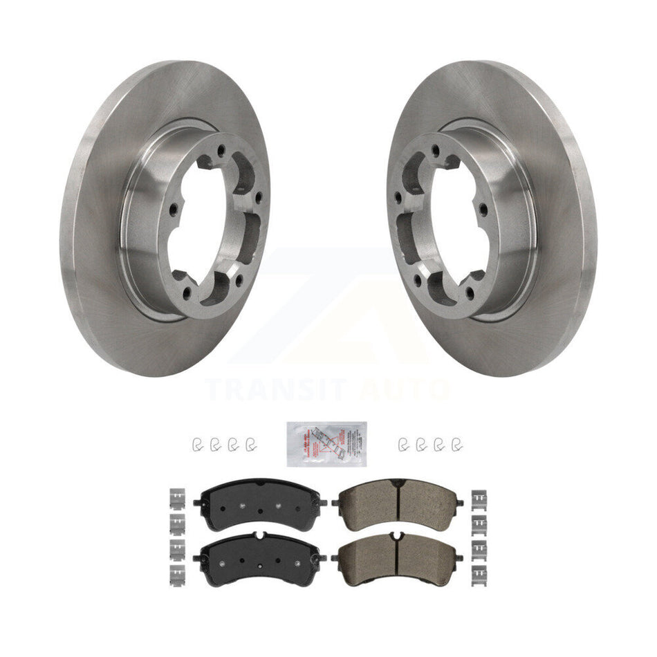 Rear Brake Rotor Semi-Metallic Pad Kit For 22-23 Ford E-Transit Without Heavy Duty Brakes K8A-109290