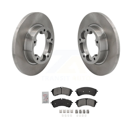 Rear Brake Rotor Semi-Metallic Pad Kit For 22-23 Ford E-Transit Without Heavy Duty Brakes K8A-109291