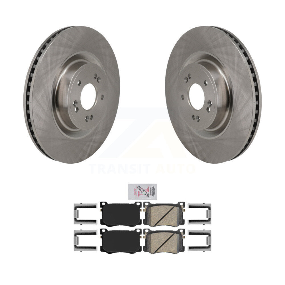 Front Disc Brake Rotors And Ceramic Pads Kit For 2018-2020 Genesis G80 3.3L K8A-109299