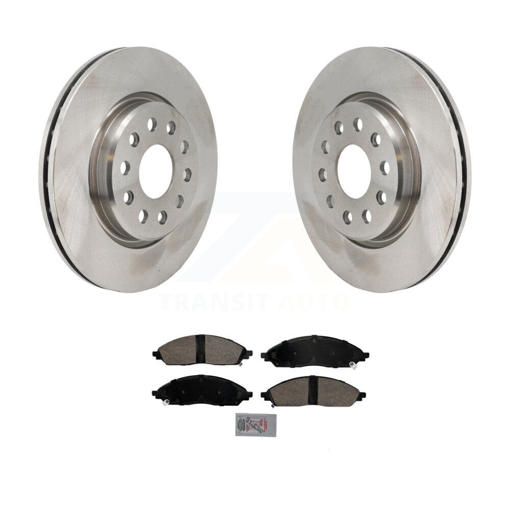 Front Disc Brake Rotors And Ceramic Pads Kit For 2022-2023 Jeep Grand Cherokee L K8A-109312