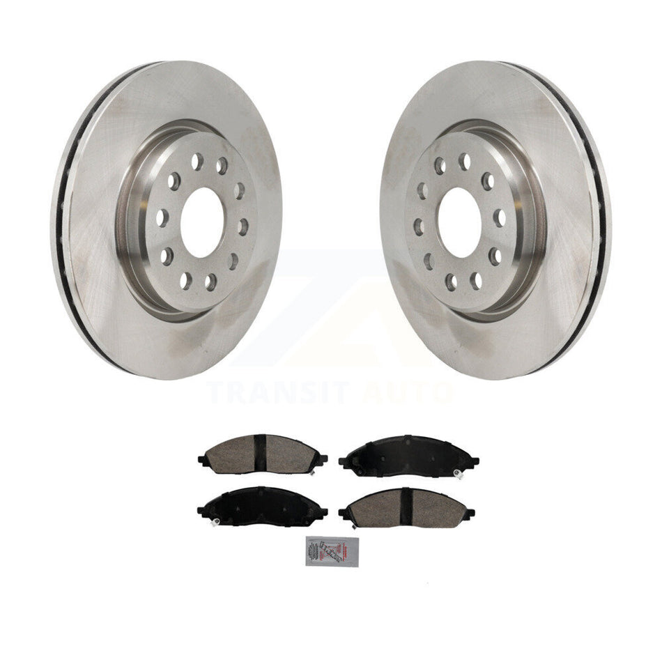 Front Disc Brake Rotors And Ceramic Pads Kit For 2022-2023 Jeep Grand Cherokee L K8A-109312