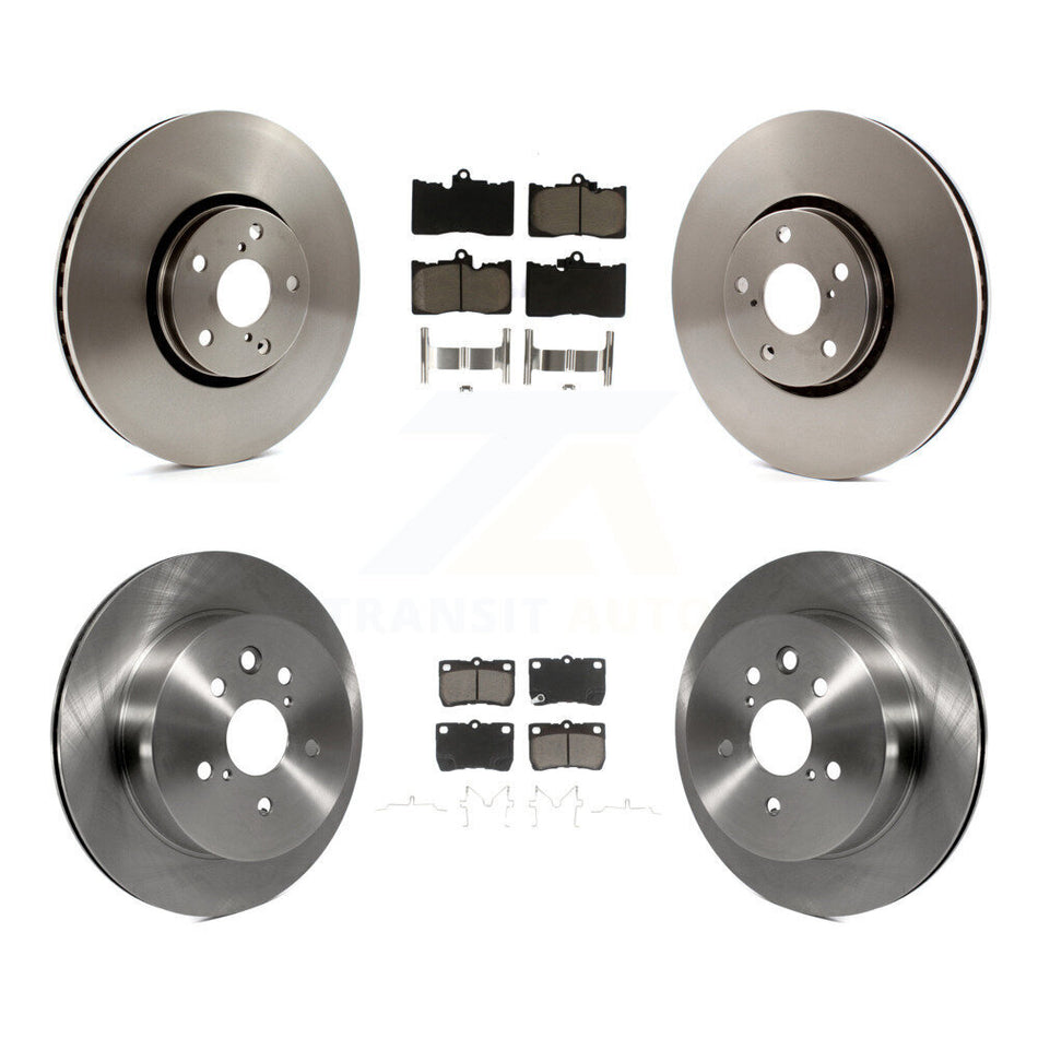 Front Rear Disc Brake Rotors And Ceramic Pads Kit (6Pc) For Lexus IS350 GS350 GS430 GS450h GS460 K8C-100004