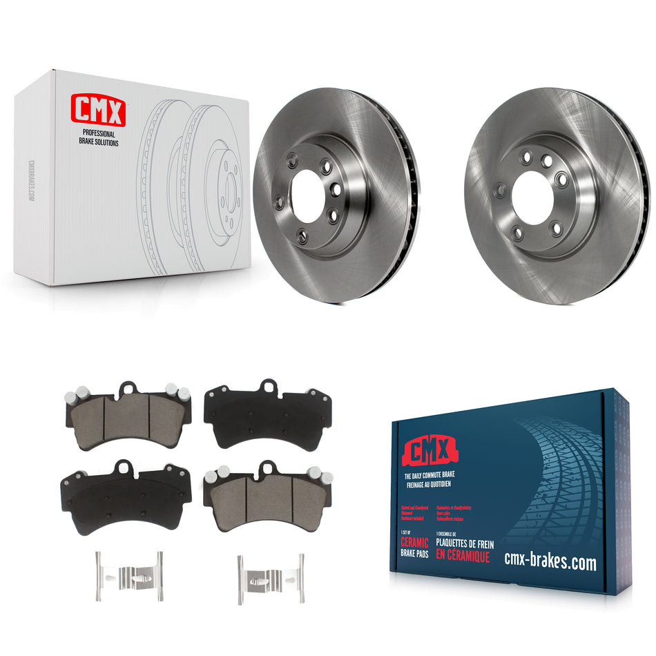 Front Disc Brake Rotors And Ceramic Pads Kit For Audi Q7 Porsche Cayenne Volkswagen Touareg K8C-100022