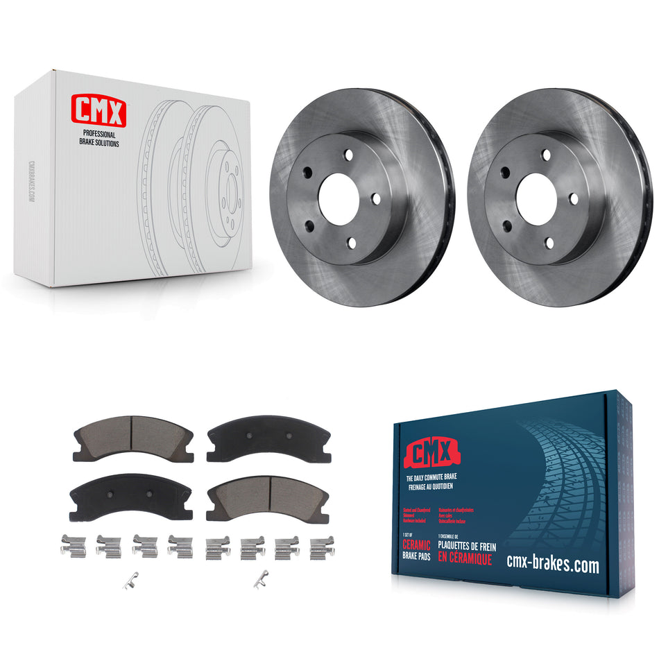 Front Disc Brake Rotors And Ceramic Pads Kit For Jeep Grand Cherokee K8C-100031