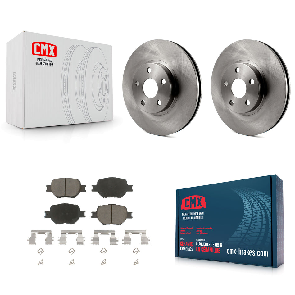 Front Disc Brake Rotors And Ceramic Pads Kit For Scion tC Toyota Celica K8C-100032