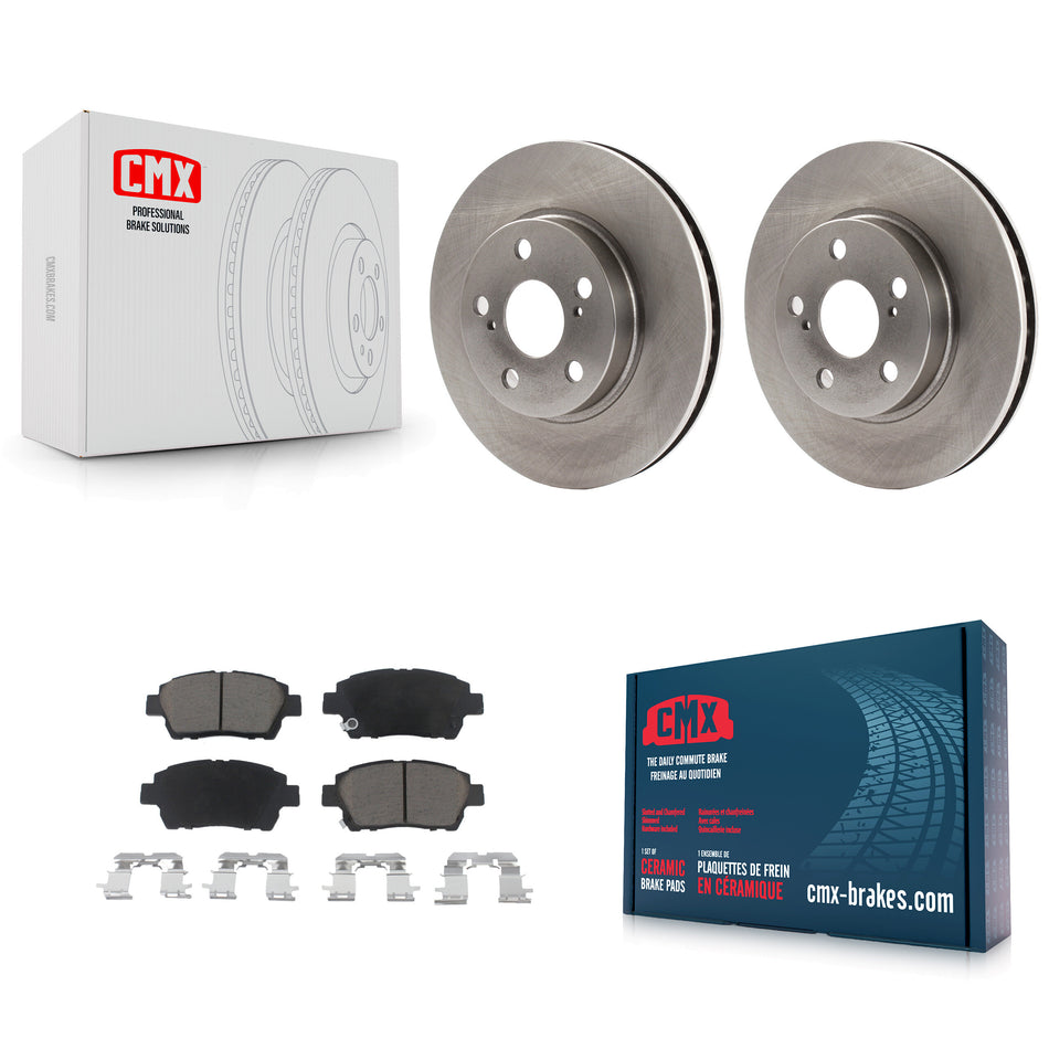 Front Disc Brake Rotors And Ceramic Pads Kit For 2000 Toyota Celica GT K8C-100033