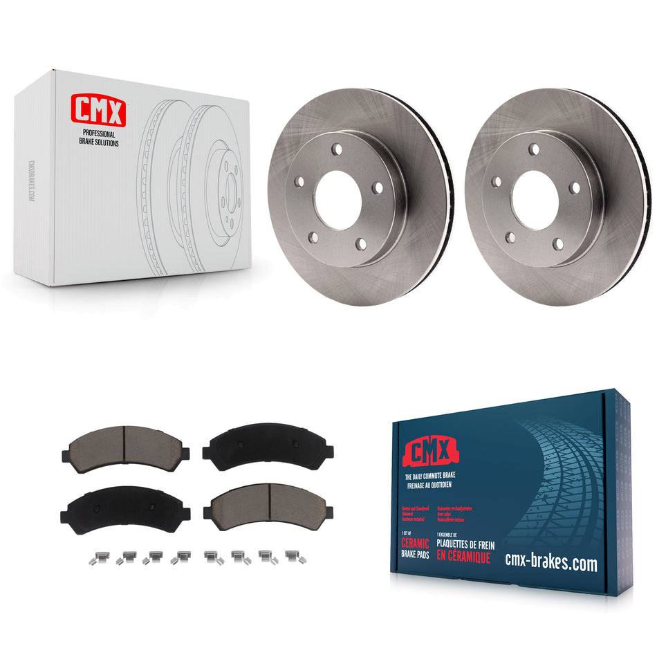 Front Disc Brake Rotors And Ceramic Pads Kit For 1997-1997 Chevrolet Blazer GMC Jimmy 4WD K8C-100039