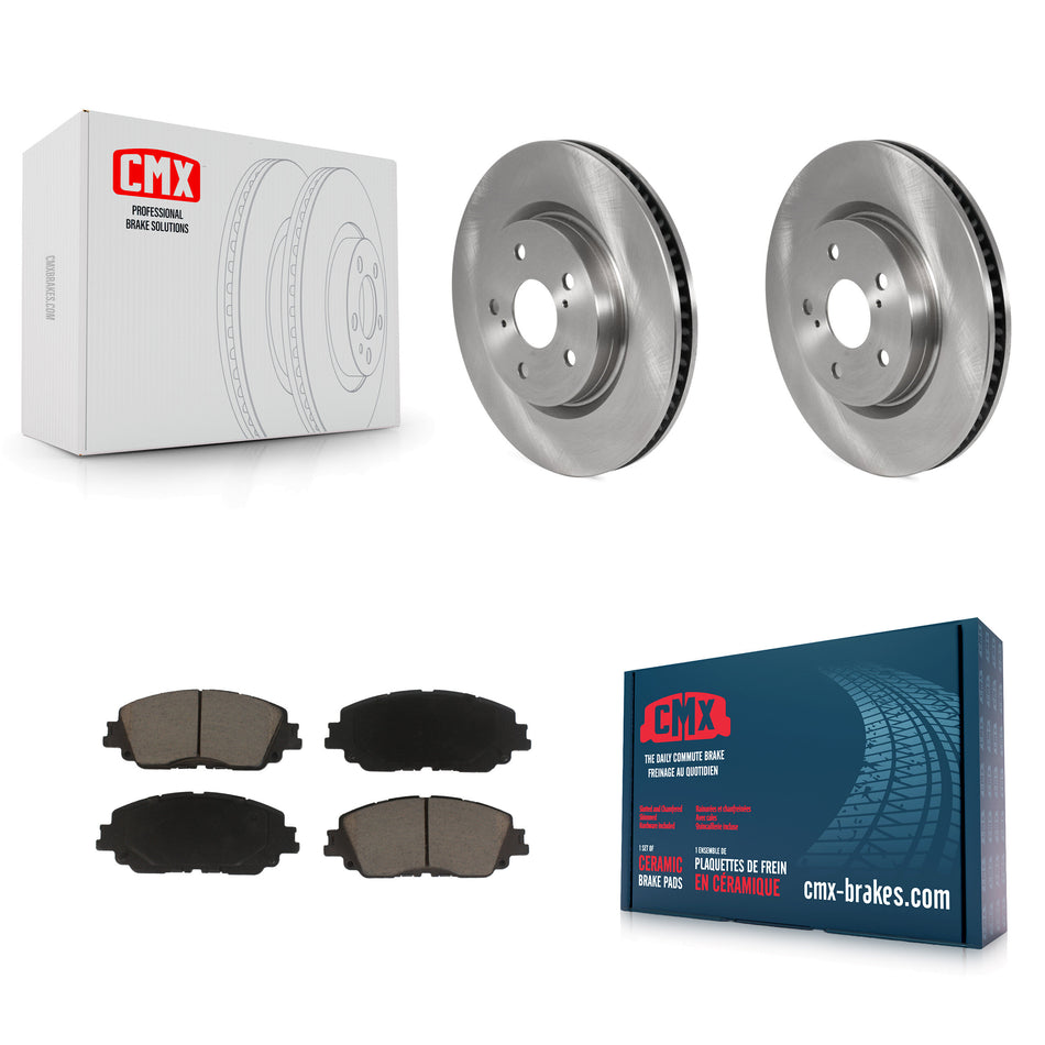 Front Disc Brake Rotors And Ceramic Pads Kit For Toyota Camry RAV4 Lexus ES350 Avalon ES300h UX250h UX200 C-HR ES250 Venza K8C-100040