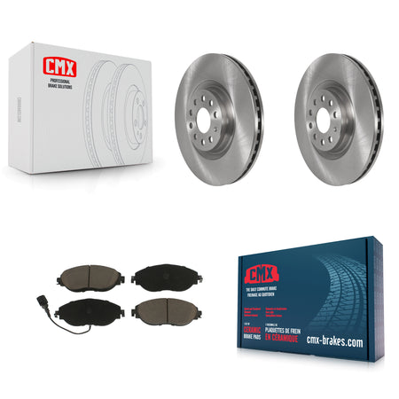 Front Brake Rotor & Ceramic Pad Kit For Volkswagen Tiguan Jetta Audi Q3 GTI Golf R Arteon K8C-100046