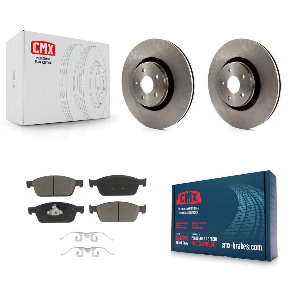 Front Disc Brake Rotors And Ceramic Pads Kit For Ford Focus Lincoln MKC K8C-100058