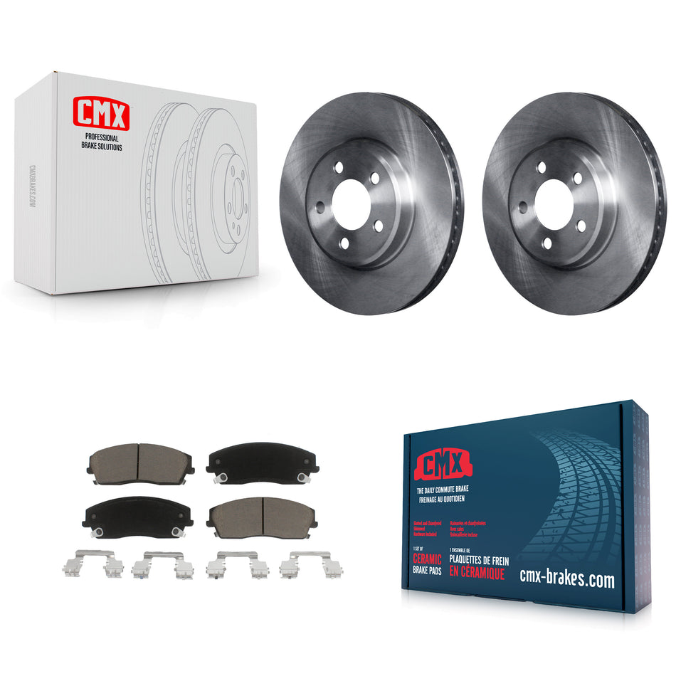 Front Disc Brake Rotors And Ceramic Pads Kit For Dodge Charger Chrysler 300 Challenger Magnum K8C-100066