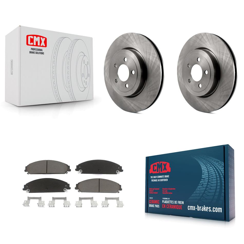 Front Disc Brake Rotors And Ceramic Pads Kit For Dodge Charger Chrysler 300 Challenger Magnum K8C-100068
