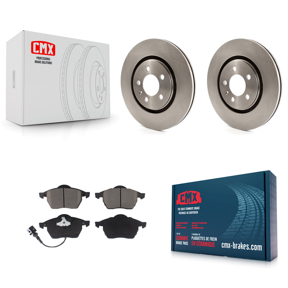 Front Disc Brake Rotors And Ceramic Pads Kit For 1996 Volkswagen Passat 2.8L K8C-100080