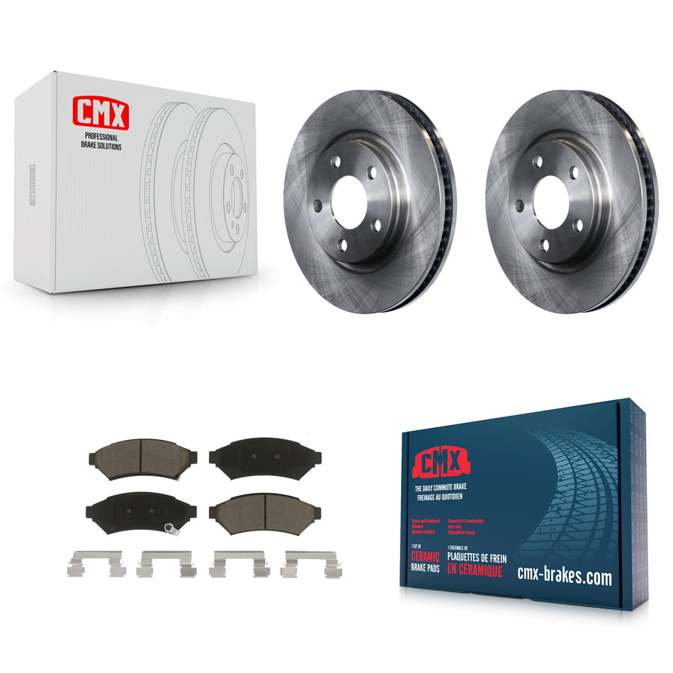 Front Disc Brake Rotors And Ceramic Pads Kit For Pontiac Grand Prix Buick LaCrosse Chevrolet Uplander Montana Terraza Saturn Relay Allure K8C-100083