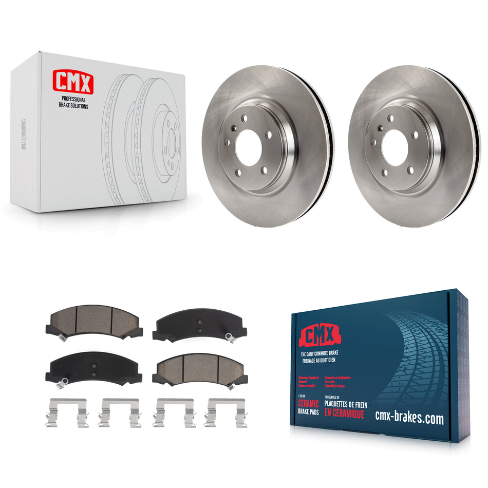 Front Disc Brake Rotors And Ceramic Pads Kit For Chevrolet Buick Lucerne Impala Cadillac DTS Limited LaCrosse Allure K8C-100084