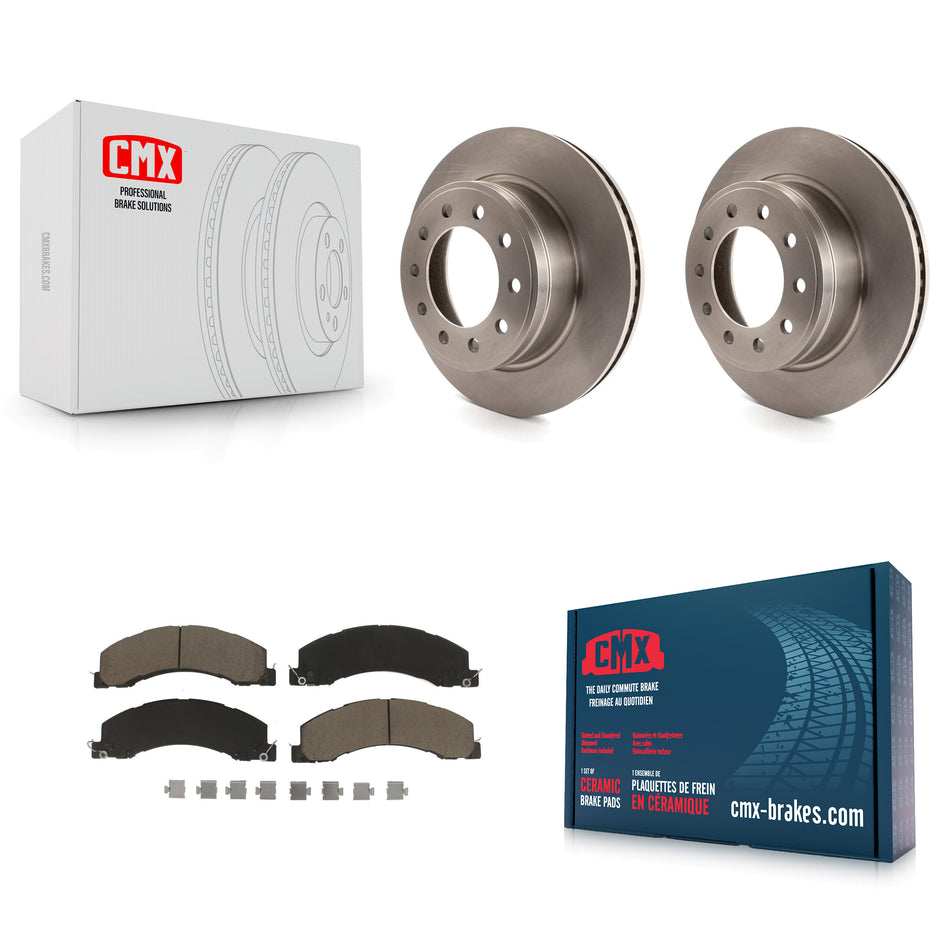 Front Disc Brake Rotors And Ceramic Pads Kit For Ram 5500 Dodge Sterling Truck 4500 Bullet 45 55 K8C-100104
