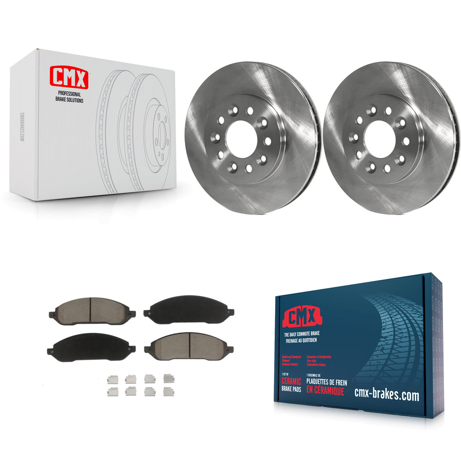 Front Disc Brake Rotors And Ceramic Pads Kit For 2004-2007 Ford Freestar Mercury Monterey K8C-100105