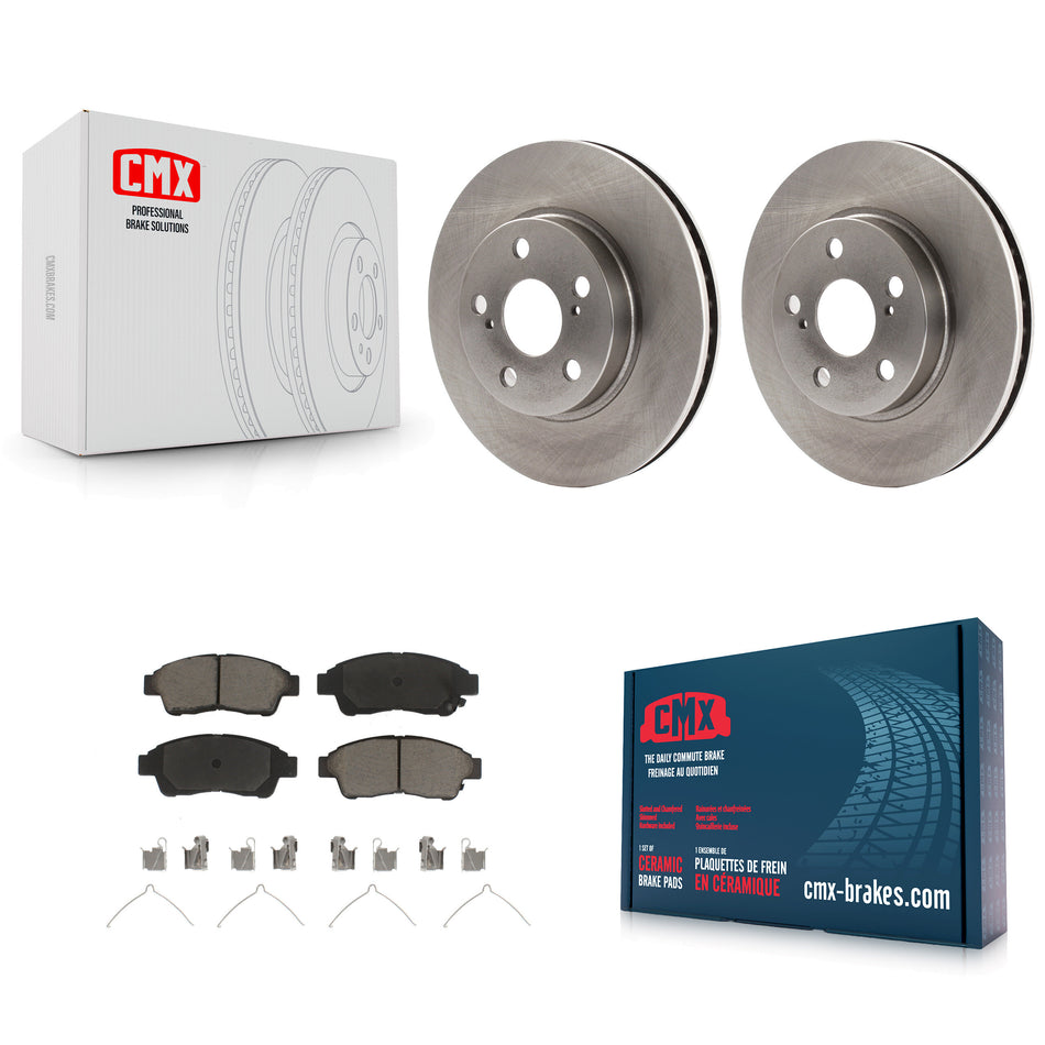 Front Disc Brake Rotors And Ceramic Pads Kit For 1994-1997 Toyota Celica ST K8C-100120