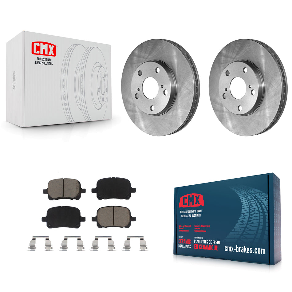 Front Disc Brake Rotors And Ceramic Pads Kit For Toyota Camry Avalon Lexus ES300 Solara K8C-100121